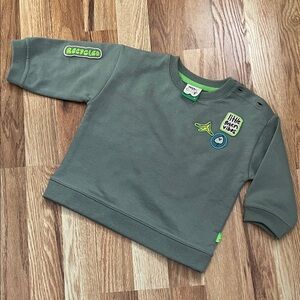Mini Boden Recycled Little Green Vibes Sweatshirt